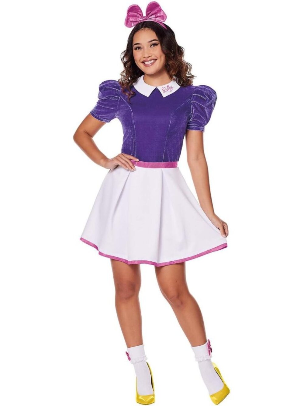 Daisy Duck Adult Costume | Disney Group Cosplay Outfit | Fun Halloween Costume